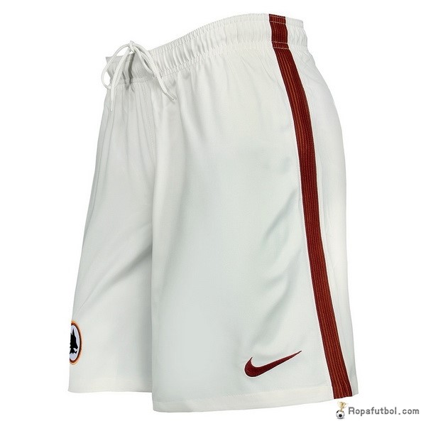 Pantalones As Roma Replica Segunda Ropa 2016/17 Blanco